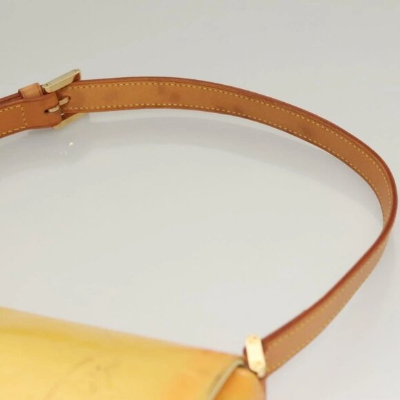 LOUIS VUITTON Monogram Vernis Thompson Street Bag Yellow M91071 LV Auth BA4453 - Picture 9 of 16